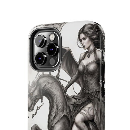 DRAGON AND MORPHING REPTILIAN BEAUTY Phone Case
