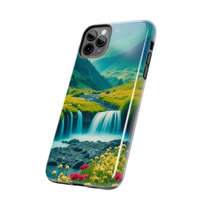 FLOWER CASCADE MOUNTAINS Phone Case