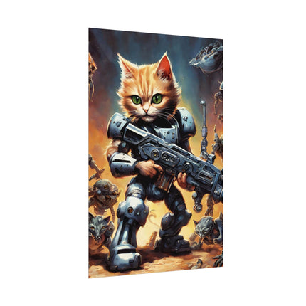 Cool Kids Poster, MECHANIMAL CLASH BATTLERS, Kitten Force, Cat Poster, Kitten Poster, Child's Bedroom Poster, Kids Wall Decor