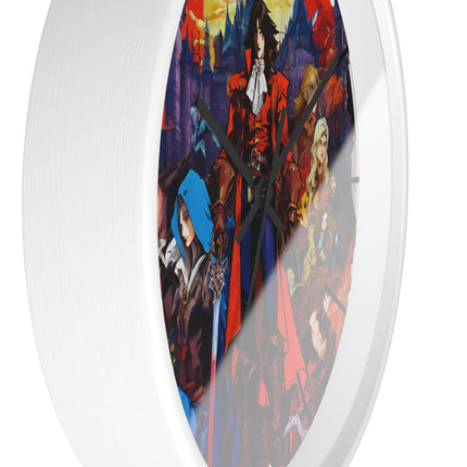 ALLIANCE AGAINST EVIL Video Game Inspired Abstract Collage Wall Art Clock