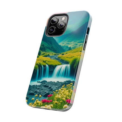 FLOWER CASCADE MOUNTAINS Phone Case