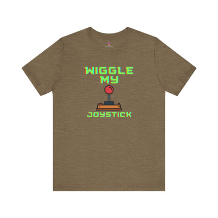 WIGGLE MY JOYSTICK T-Shirt - Funny Gamer Adult Humor Tee