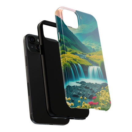 FLOWER CASCADE MOUNTAINS Phone Case