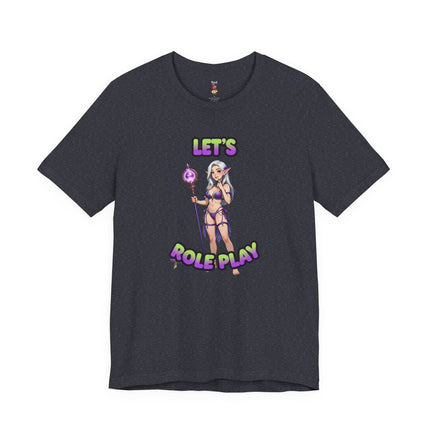 LET'S ROLE PLAY T-Shirt Provocative Seductive Sexy Cartoon Tee