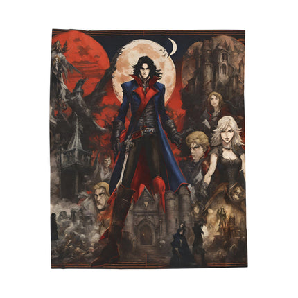 LEGENDARY FIGHTERS ALIGN AGAINST EVIL Video Game Inspired Collage Blanket