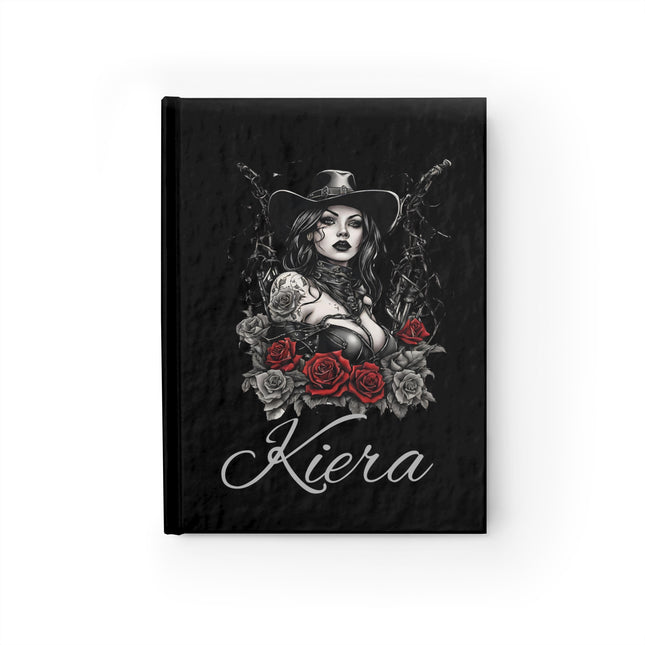 Personalized Gothic Rose Cowgirl Diary, Beautiful Custom Diary Journal, Hardcover Daily Life Log Book