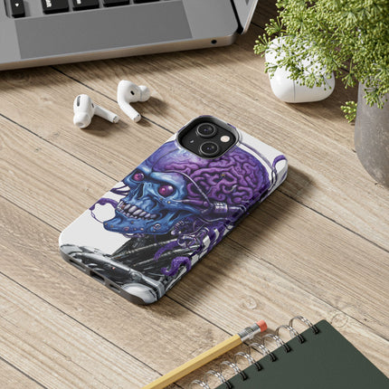 BLUE ALIEN SKULL Phone Case
