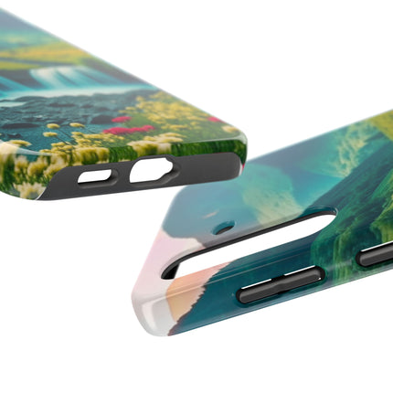 FLOWER CASCADE MOUNTAINS Phone Case