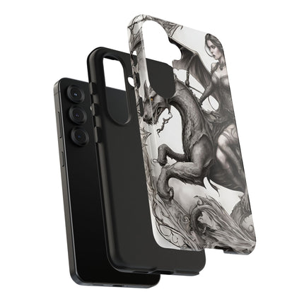DRAGON AND MORPHING REPTILIAN BEAUTY Phone Case