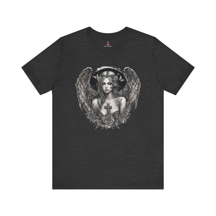 BROKEN BUTTERFLY ANGEL T-Shirt - Damaged Beauty Spiritual Art Tee