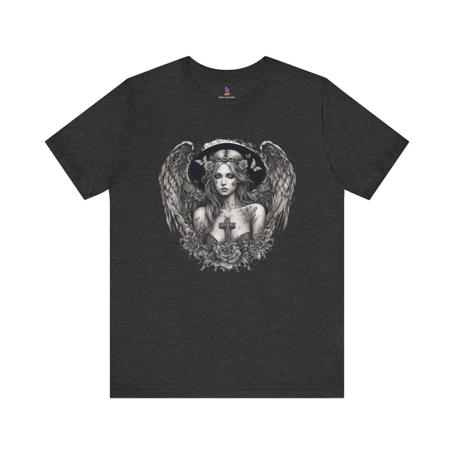 BROKEN BUTTERFLY ANGEL T-Shirt - Damaged Beauty Spiritual Art Tee