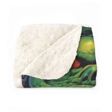 GROSS-OUT BALLS RETRO Blanket - Vintage 80s Toy Inspired Sherpa Throw