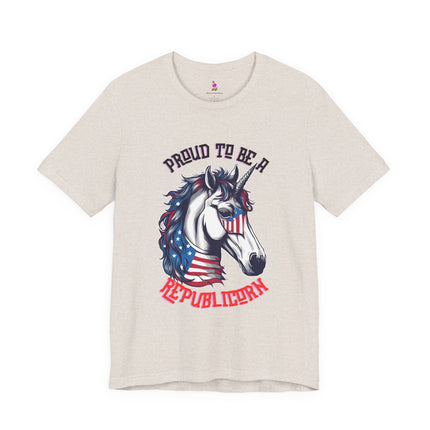 PROUD TO BE A REPUBLICORN T-Shirt - Funny Republican Unicorn Patriotic Tee