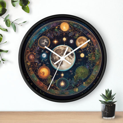 MOON, SUN, AND PLANETS Wall Clock