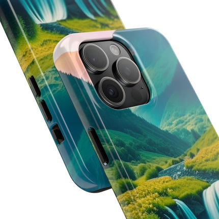 FLOWER CASCADE MOUNTAINS Phone Case