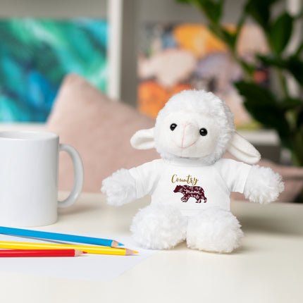 COUNTRY MAMA BEAR Stuffed Animal Teddy with Tee