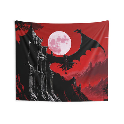 ONLY THE NIGHT CAN SPAWN SUCH EVIL Video Game Inspired Wall Tapestry