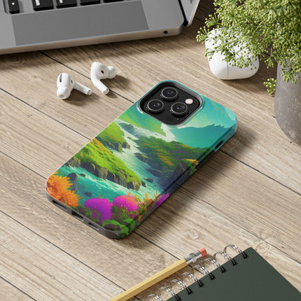 RIVER SPRING FLOWER VALLEY Phone Case