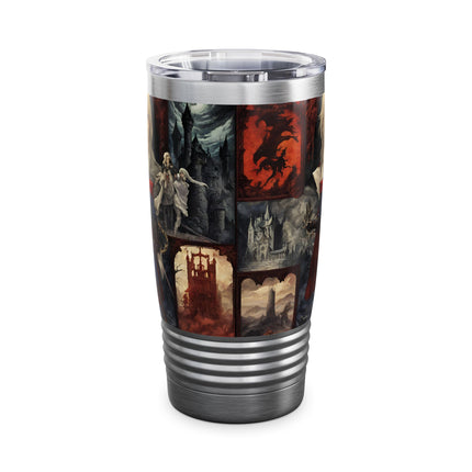 A LEGEND RISES IN THE LEGACY OF HIS FATHER Tumbler - Video Game Inspired Collage Cup