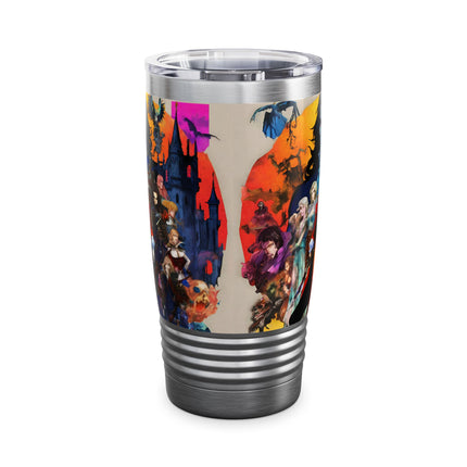 THE FACE OF HIDDEN EVIL OVERSHADOWS THE DUSK - Video Game Inspired Collage Tumbler
