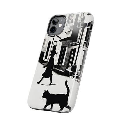VINTAGE CITY CAT ALLEY WAY Phone Case