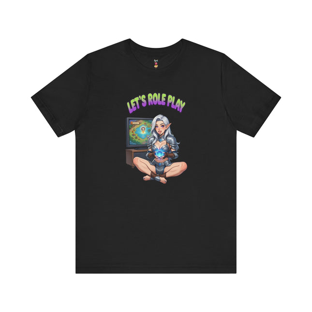 LET'S ROLE PLAY T-Shirt Provocative Seductive Sexy Cartoon Tee
