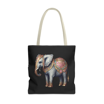 Personalized Elephant Gift Tote | Majestic Custom Grocery Bag | Jungle Lovers Office Travel Carrier | Wild Animal Business Traveler