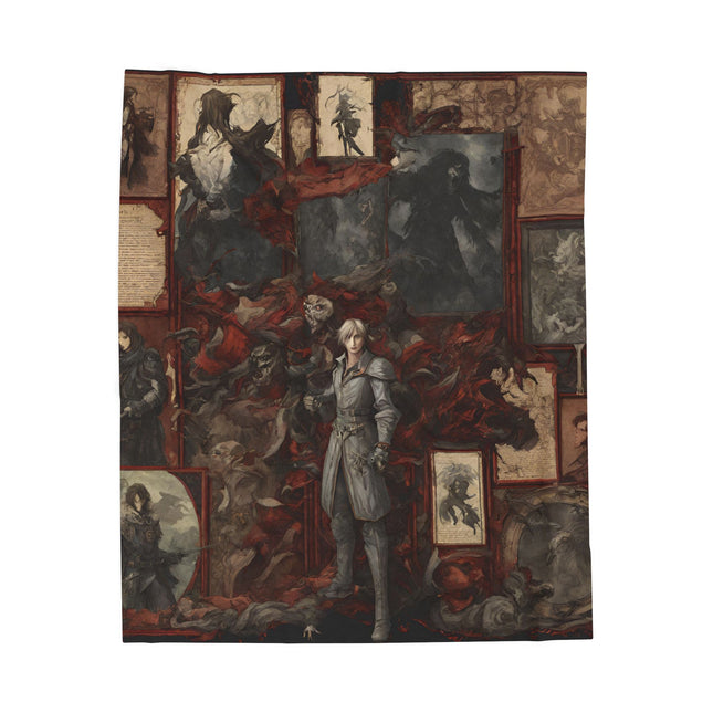 PORTRAITS OF INEVITABLE LEGACY Video Game Inspired Abstract Collage Blanket