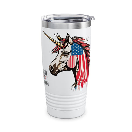 AMERICORN PATRIOT SERIES PATRIOTIC UNICORN Tumbler - Freedom Loving Traveler Cup