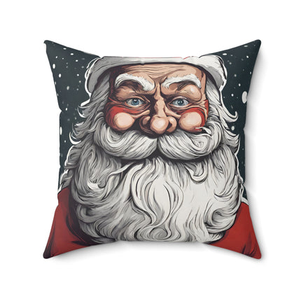 SANTA CLAUS CHRISTMAS Snowy St. Nick Pillow