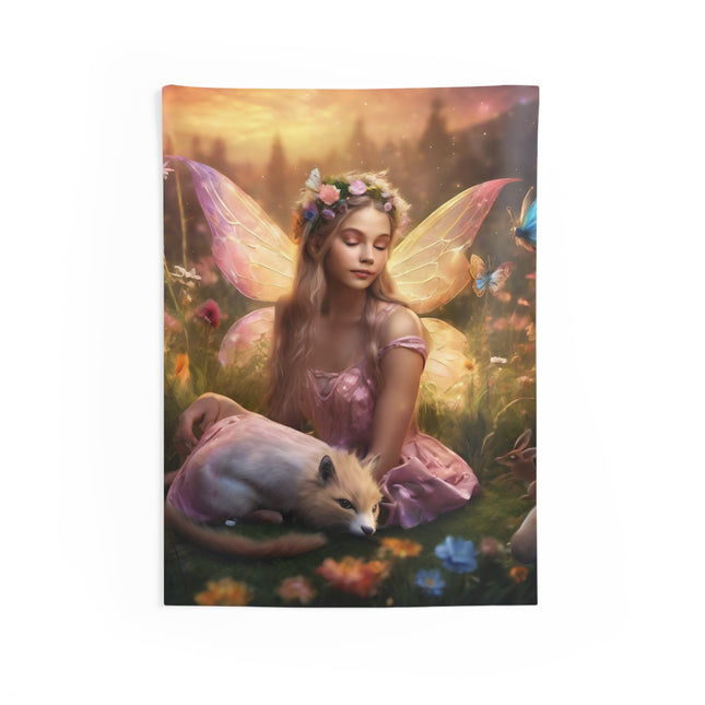 ENCHANTED FLOWER FIELDS FAIRY Tapestry