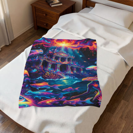 TEMPLE OF ATLANTIS Psychedelic Blanket