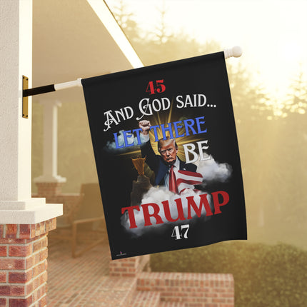 Trump Home Garden Banner, Outdoor House Decor, Patriotic Garden Flag, Yard Sign Decoration, Political Election Gift, Religious Quote Banner