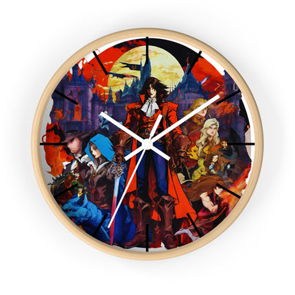 ALLIANCE AGAINST EVIL Video Game Inspired Abstract Collage Wall Art Clock