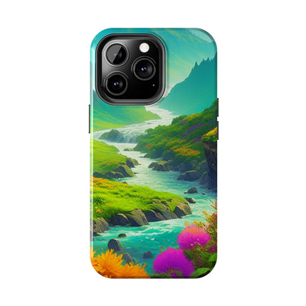 RIVER SPRING FLOWER VALLEY Phone Case