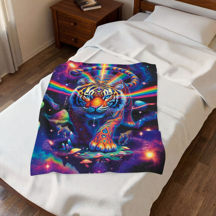 EYE OF THE TIGRESS Galaxy Psychedelic Blanket