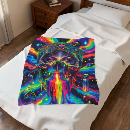 PSYCHEDELIC MIND BENDING PORTAL GODDESS Trippy Blanket