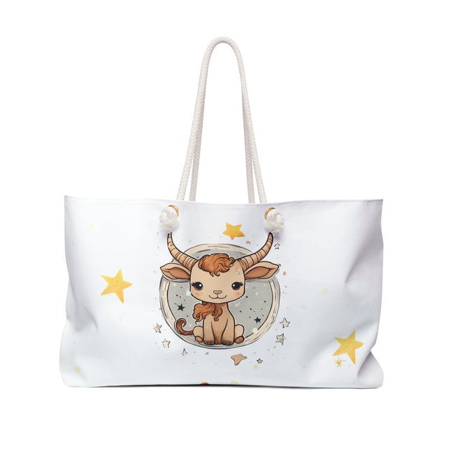 Baby Capricorn Travel Gift Weekender Tote | Grandma's House Infant Weekend Bag | Cute Goat & Starry Diaper, Blankets, Clothes Traveler