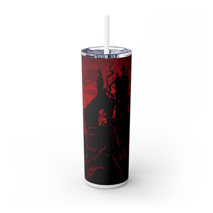 CONQUEROR OF THE HORRORS OF THE NIGHT - Video Game Inspired Skinny Tumbler