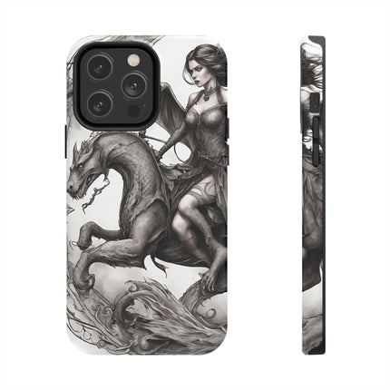 DRAGON AND MORPHING REPTILIAN BEAUTY Phone Case