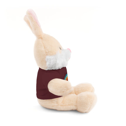 FIND YOUR INNER HAPPY PLACE Inspirational Rainbow Stuffed Animal