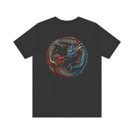 CHINESE DRAGON YIN TANG T-Shirt - Traditional Asian Dragon Art Tee