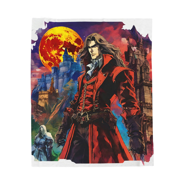 A LEGEND STEPS FORTH ON THE CUSP OF EVIL Video Game Inspired Collage Blanket
