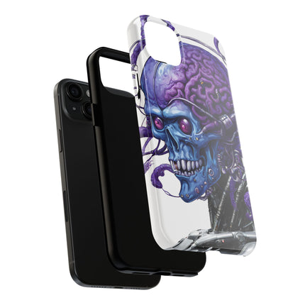 BLUE ALIEN SKULL Phone Case