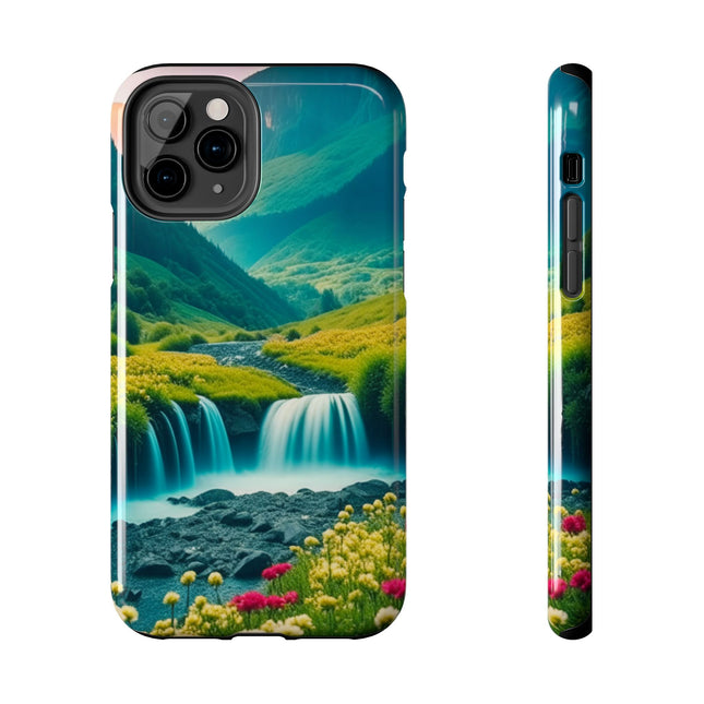FLOWER CASCADE MOUNTAINS Phone Case