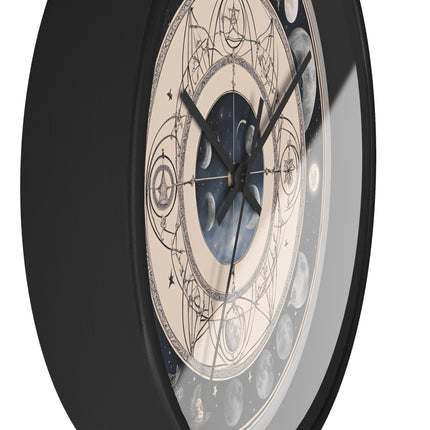 LUNAR MOON PHASES Wall Clock