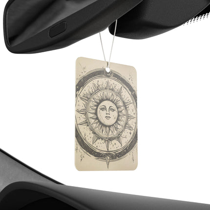 Wiccan Solar Sun Wheel Car Air Freshener