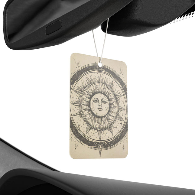 Wiccan Solar Sun Wheel Car Air Freshener