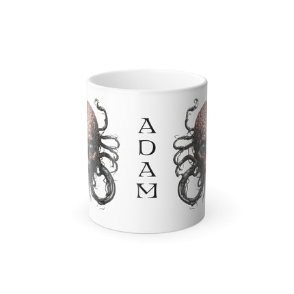 PERSONALIZED EVIL ALIEN SKULL Coffee Mug | Tentacle Robotic Cyborg |Gift For Him | Video Game Inspired Mug | Gift For Her