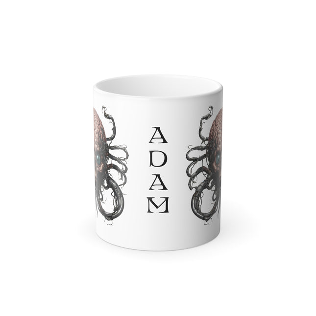 PERSONALIZED EVIL ALIEN SKULL Coffee Mug | Tentacle Robotic Cyborg |Gift For Him | Video Game Inspired Mug | Gift For Her